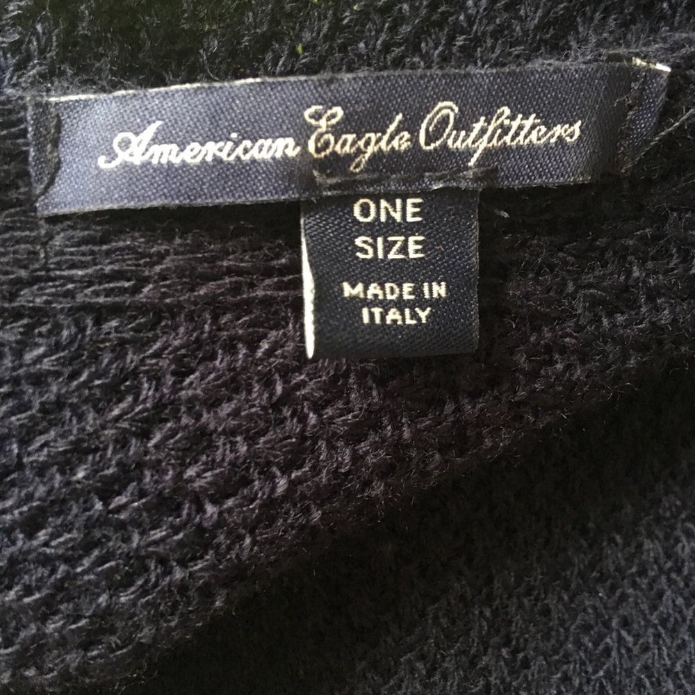 American Eagle Navy Open-Front Cardigan
